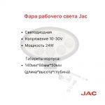 Фара передняя JAC CPCD15-80