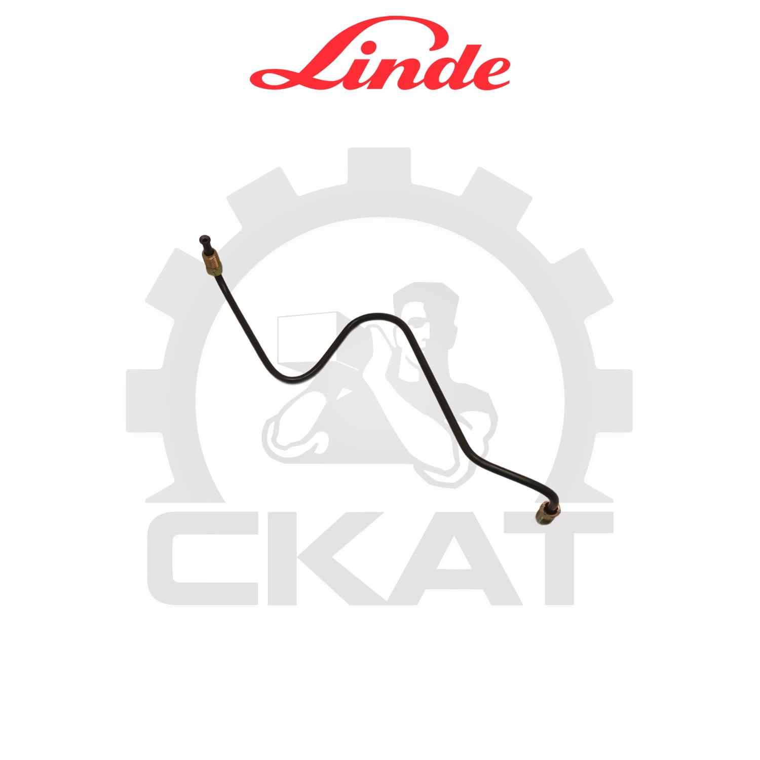 Трубка тормозная Linde E35-48P-02, левая М10хМ10