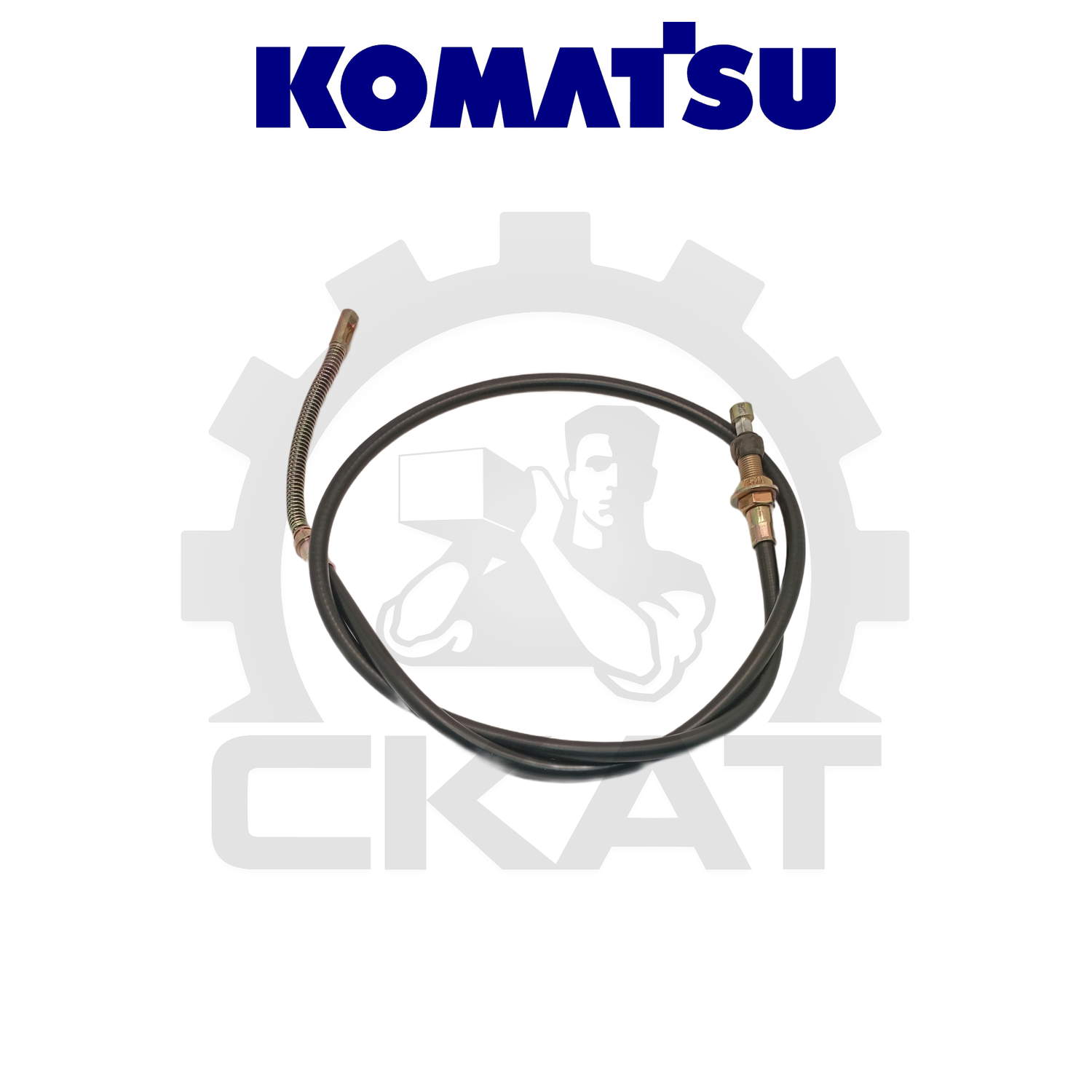 Трос тормоза стояночного Komatsu FD/FG20-30, левый 1370мм