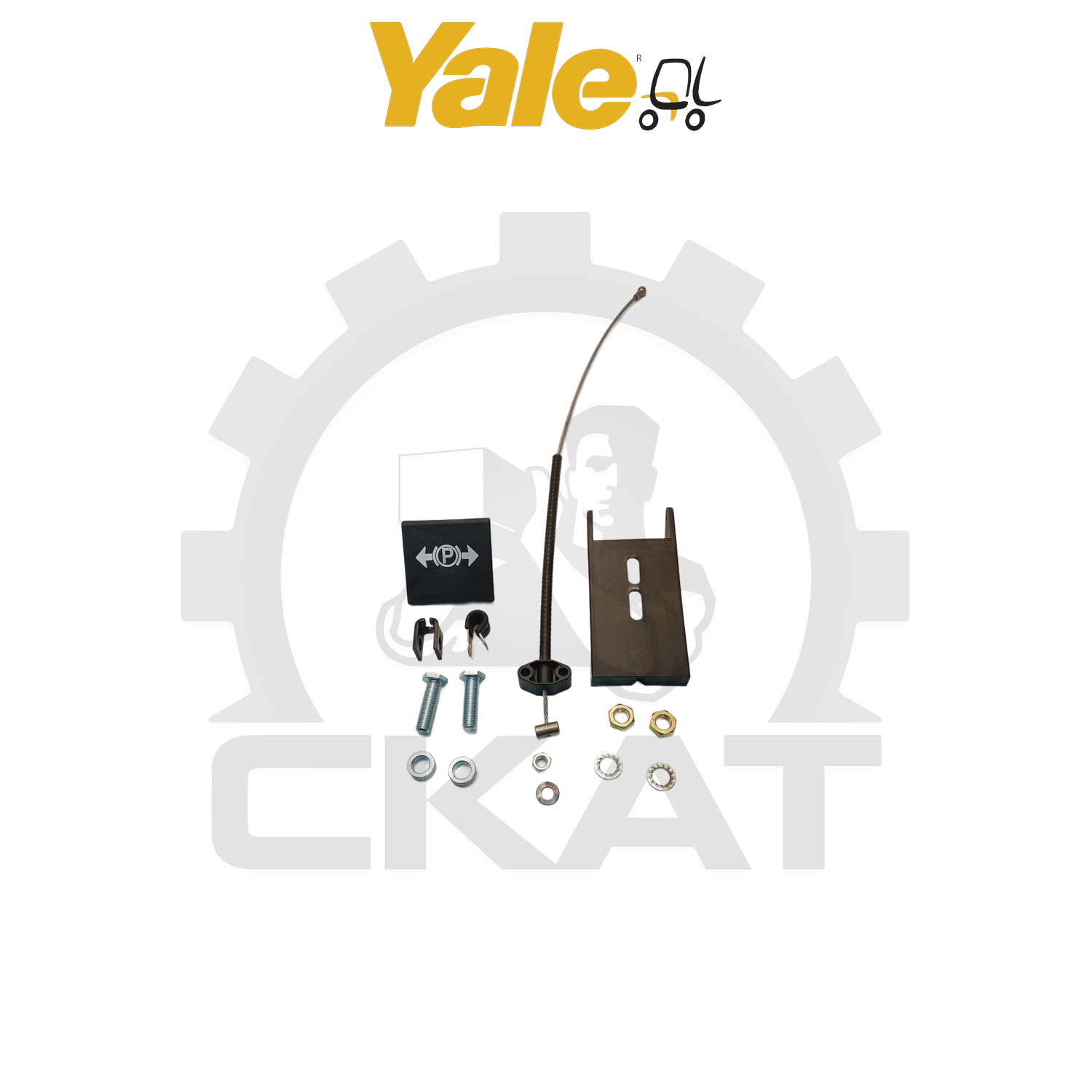 Трос тормоза стояночного Yale ERP/ERC 15-20, установочный комплект с ручкой