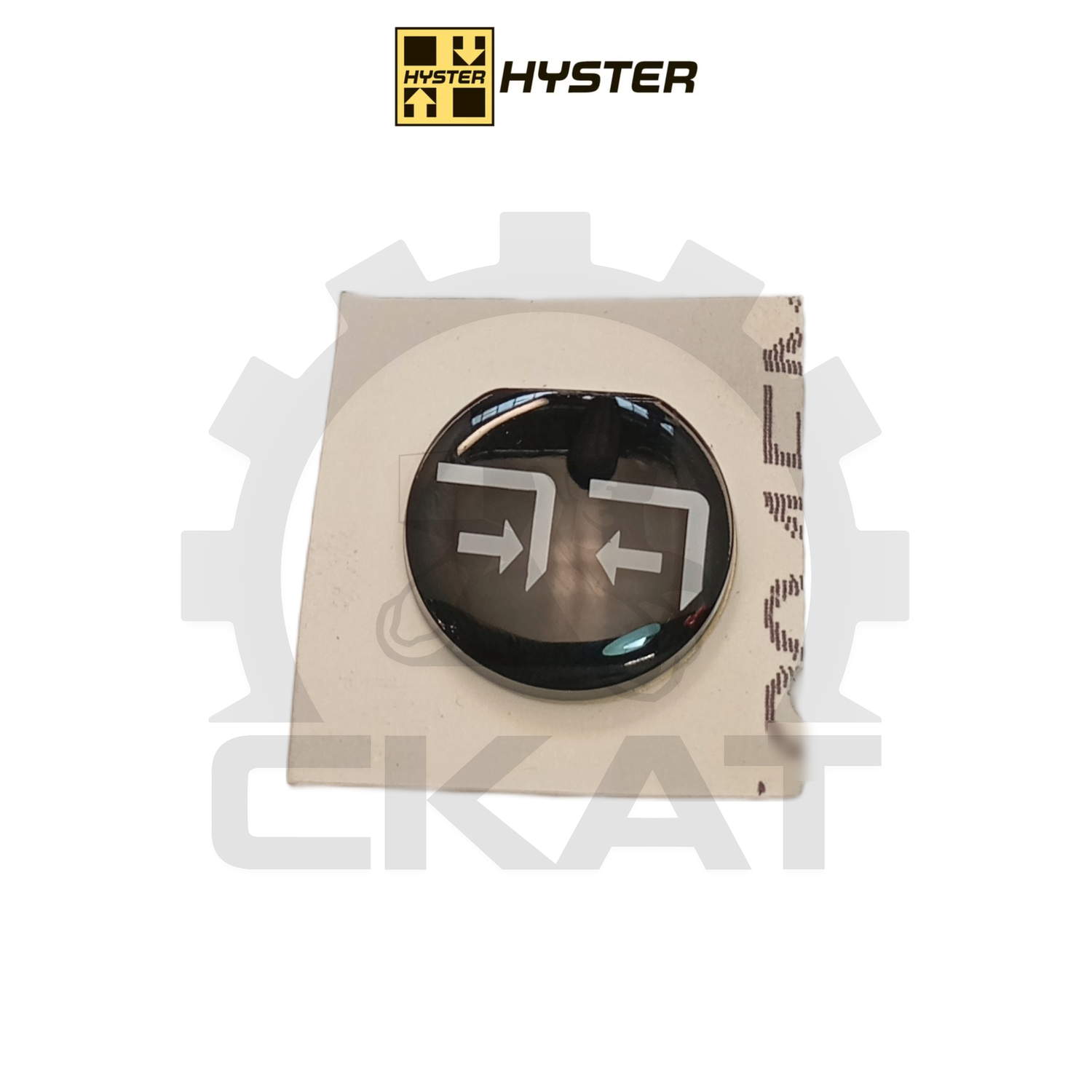 Наклейка ручки рычага гидрораспределителя подъема/опускания вил Hyster H1.60-5.50FT, S2.00-5.50FT