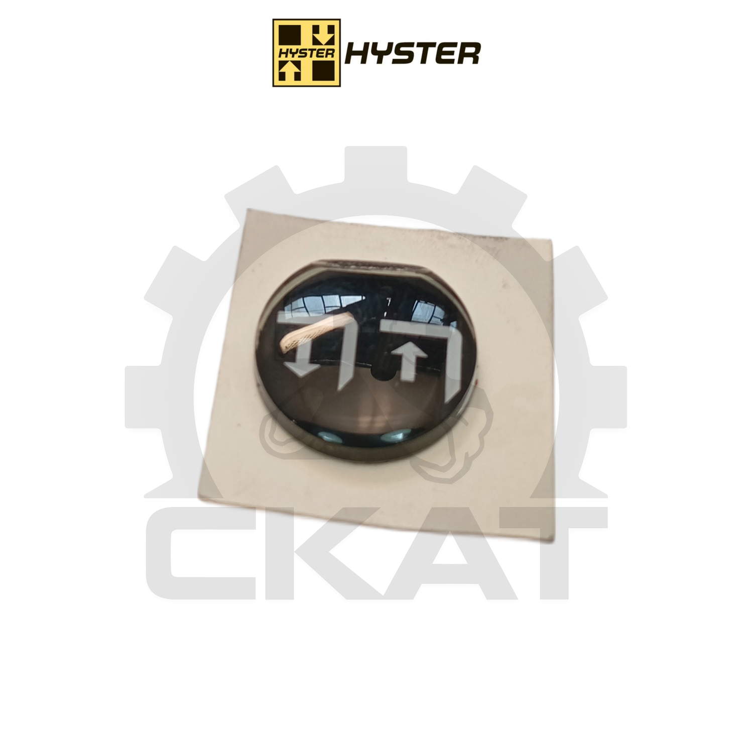 Наклейка ручки рычага гидрораспределителя выдвижения вил Hyster H1.60-5.5FT