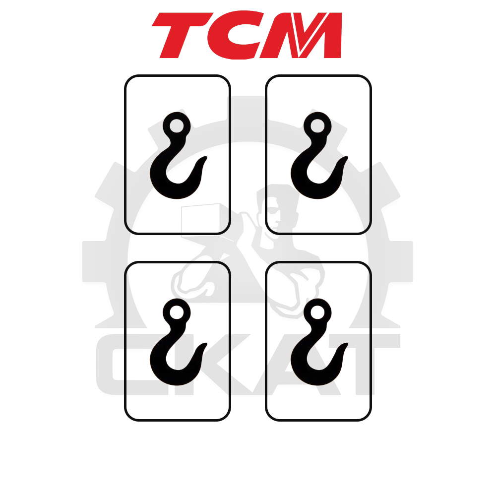 Наклейка КРЮК обозначение точки крепления TCM SP125, FR/FRB14-25