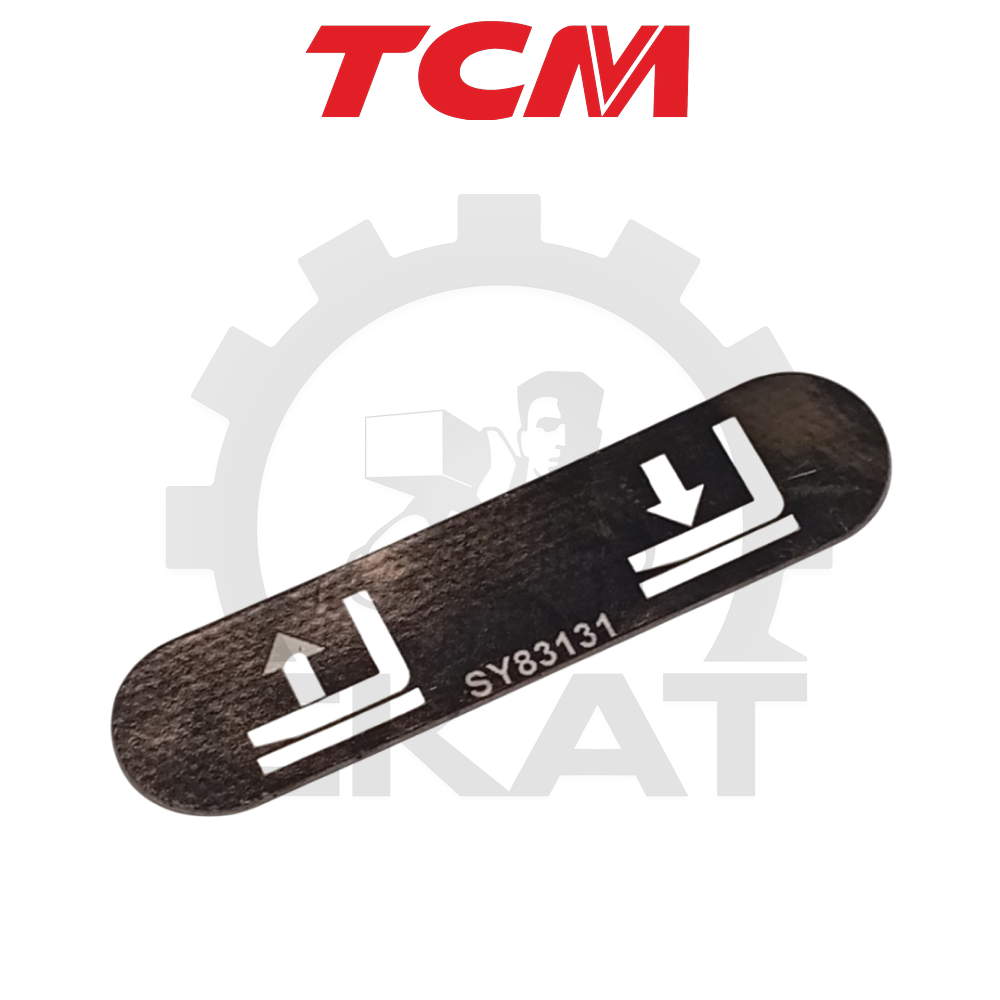 Наклейка левая на переключатель рукояти управления TCM SP125