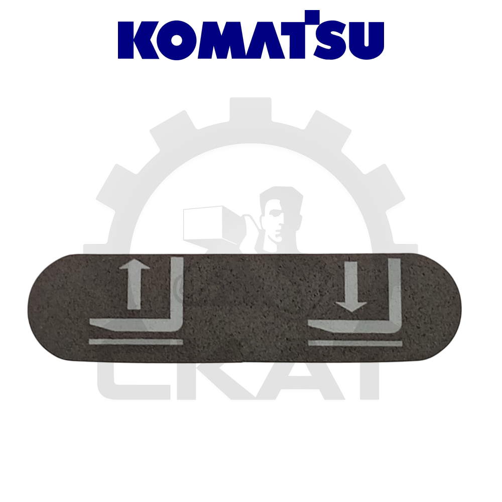 Наклейка правая на переключатель рукояти управления Komatsu MWP18-30, MWS10-14
