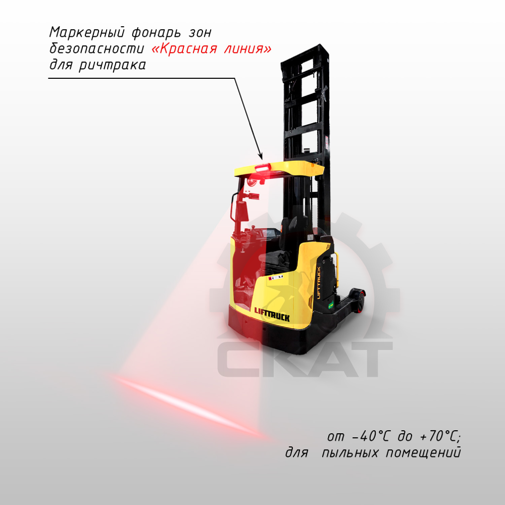 Сигнализация световая границ безопасности "Красная линия" для ричтраков