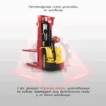 Сигнализация световая границ безопасности "Красная линия" для штабелеров