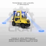 Сигнализация световая предупреждающая  Синее пятно для автопогрузчиков