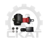 Ремень безопасности на вилочный погрузчик 2х точечный, инерционный, красный