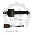 Ремень безопасности на вилочный погрузчик 2х точечный, статический