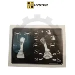 Наклейка-инструкция для рукояти управления Hyster RS45, 70х100мм На клейкой основе