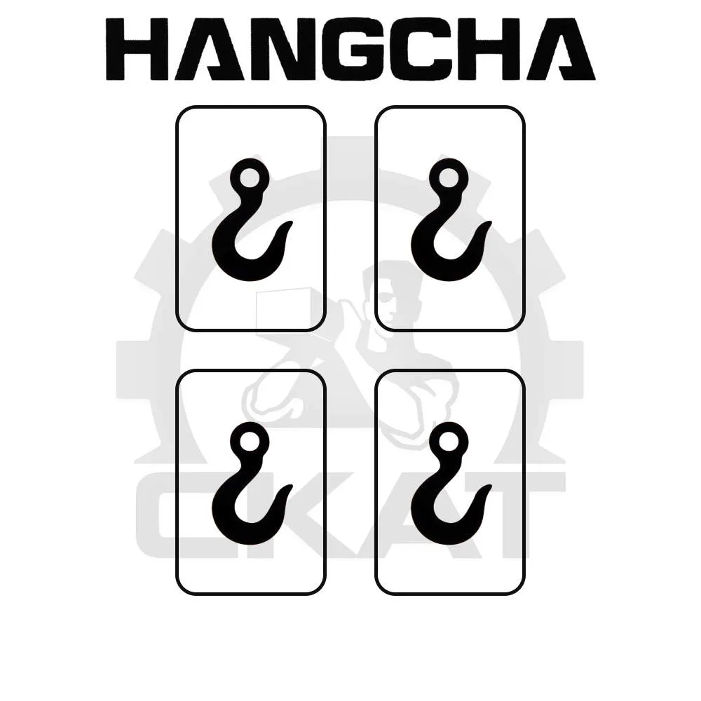 Наклейка КРЮК обозначение точки крепления Hangcha CBD15-20