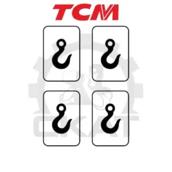 Наклейка КРЮК обозначение точки крепления TCM SP125, FR/FRB14-25