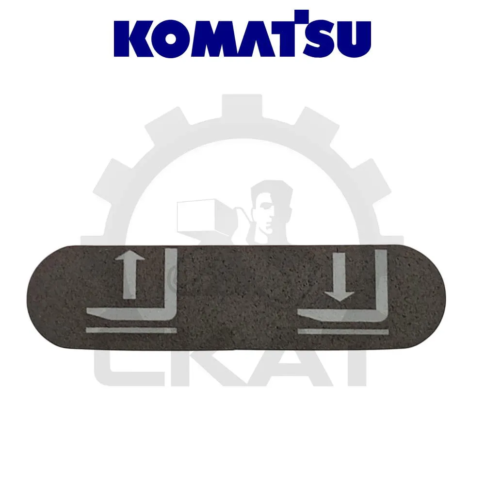 Наклейка правая на переключатель рукояти управления Komatsu MWP18-30, MWS10-14