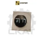 Наклейка ручки рычага гидрораспределителя выдвижения вил Hyster H1.60-5.5FT