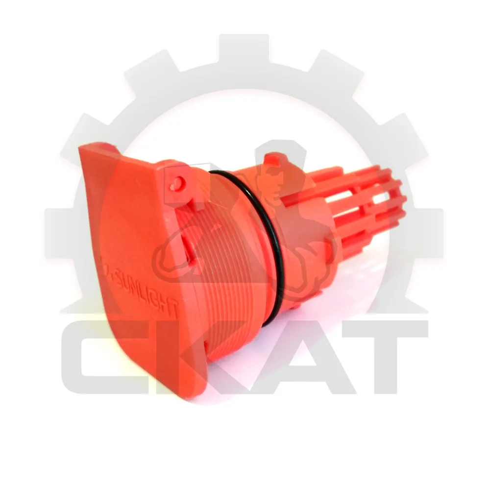 Пробка банки АКБ 69,5 мм с логотипом Sunlight оранжевая