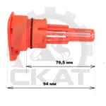 Пробка банки АКБ 94 мм с логотипом Sunlight оранжевая