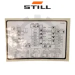 Стикер на блок предохранителей Still R70, EGV10 133*90мм