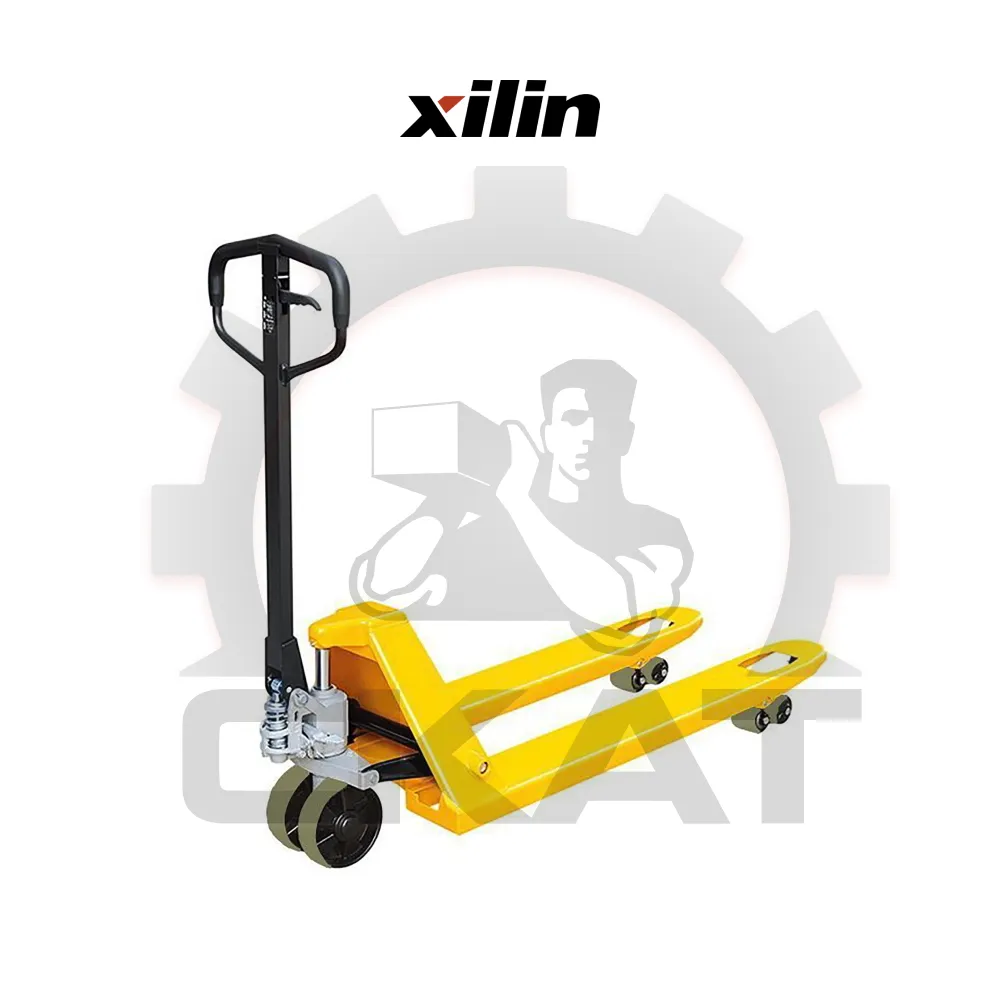 Тележка гидравлическая Xilin BF2000 (г/п 2тн, удлиненные вилы 1500 мм, колеса полиуретан двойные)