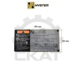 Защитное стекло шильды Hyster Н1.6-9.0FT/XM, J1.6-5.0XN, 165х80 мм