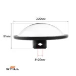 Зеркало заднего вида Still RC40-16 - 40-25 панорамное