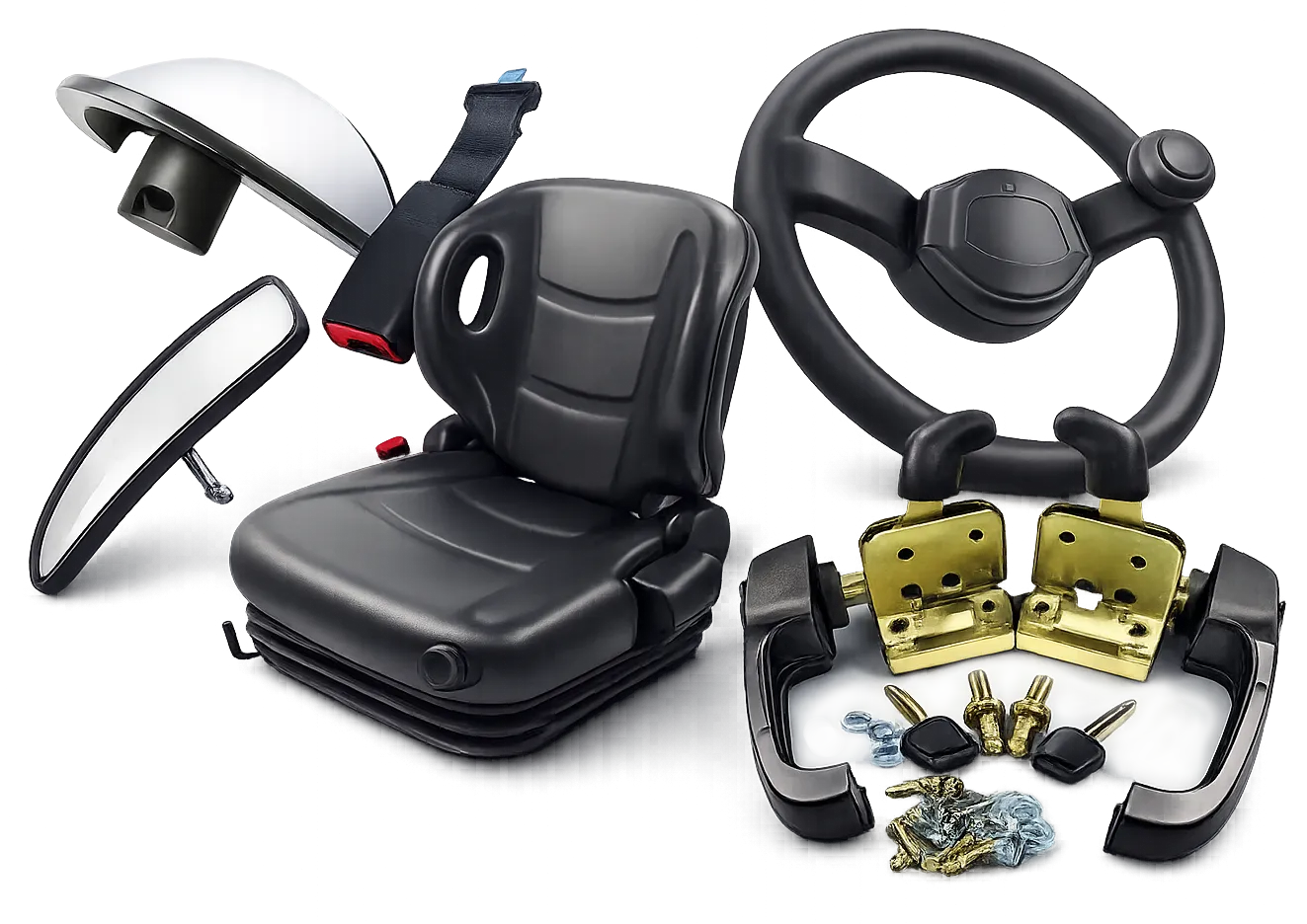 Кабина, рама и органы управления