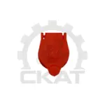 Пробка банки АКБ 85 мм с логотипом Zodiac красная