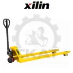 Гидравлическая тележка Xilin BF2000 (г/п 2000 кг, вилы 1500 мм) длинновильная, двойные полиуретановые колеса | BF