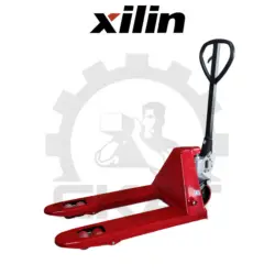 Гидравлическая тележка Xilin HP2.5 (г/п 2500 кг, вилы 800 мм) коротковильная, двойные полиуретановые колеса