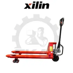 Гидравлическая тележка Xilin HP2.5MA (г/п 2500 кг, вилы 1150 мм) с тормозом, двойные полиуретановые колеса